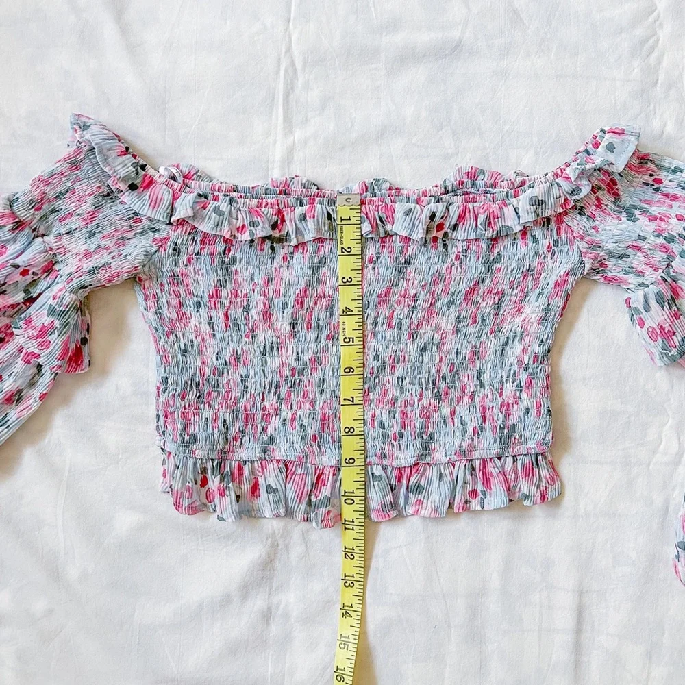 Lulu’s What A Joy Off-The-Shoulder Top (Size: S) - Picture 9 of 13